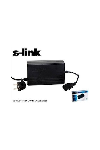S-link Sl-akb48 48v 20a Bisiklet Akü Şarj Adaptörü