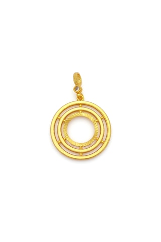 Altın Kaplama İmitasyon Ajda Model Çeyrek Çerçeve İçi Boş Kolye Ucu Tgr-733 Altın