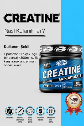 Creatine Monohydrate 300 Gr Creatine Monohydrate 300 Gr Hediyeli Aromasız