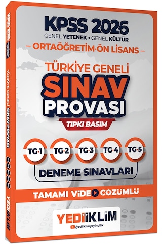 Yediiklim 2026 Kpss Ortaöğretim Ön Lisans Gy-gk Türkiye Geneli Sınav Provası Tıpkı Basım Deneme Sınavları Tamamı Video Çözümlü Yediiklim 2026 Kpss Ortaöğretim Ön Lisans Gy-gk Türkiye Geneli Sınav Provası Tıpkı Basım Deneme Sınavları Tamamı Video Çözümlü