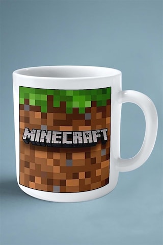 Minecraft Oyun Baskılı Kupa Bardak Çift Taraflı Kişiye Özel Model 9 Çok Renkli