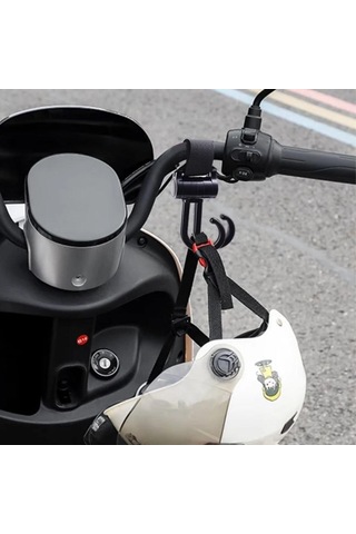 Zmc Bilişim 2li Bebek Arabasına Uyumlu Cırtlı Eşya Taşıma Aparatı 360 Derece Dönebilen Plastik Kanca Çok Renkli