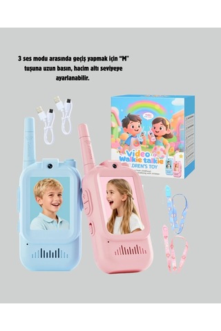 Eğlenceli Video Walkie Talkie Uzun Menzilli Çocuk Oyuncağı