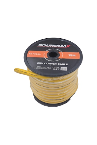 Soundmax Amfi Güç Kablosu 0ga 5 Metre - Soundmax 0 Ga Anfi Power Kablosu - 5 Mt