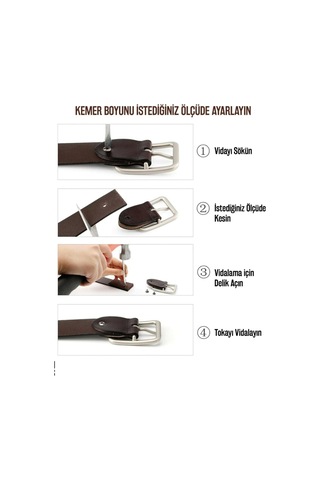 Deribond 3 Adet Erkek Kot Pantolon Kemeri