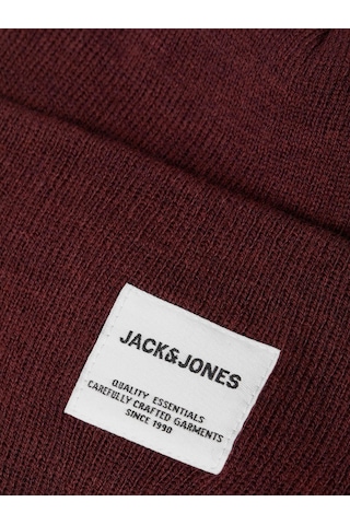 Jack & Jones Jack & Jone Jaclong Knit Beanie Noos Erkek Bere-27108 - Bordo