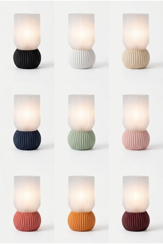 Nexo Model - Led Abajur - Masa Lambası - Usb 5v İle Çalışır - Slim Led Aydınlatması Dahildir - Dekoratif Lamba - Renk Seçenekli Çok Renkli