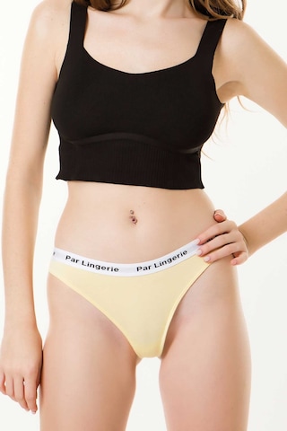 Parlingerie Kadın String Tanga Sarı