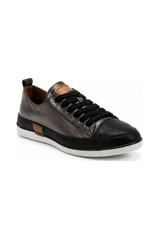 N Napa Shoe Np.8260.platin Deri Napa Shoe Kadın Hakiki Deri Comfort Sneaker Günlük Bağcıklı Casual Ayakkabı