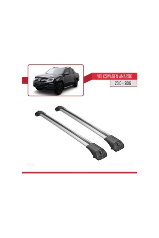 Volkswagen Amarok 2010-2016 Arası İle Uyumlu Ace-1 Ara Atkı Tavan Barı Gri