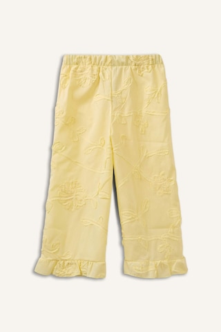 Defacto Wıde Leg 3d Poplin Pantolon Kız Bebek H4737a526smyl149 Sarı-yl149