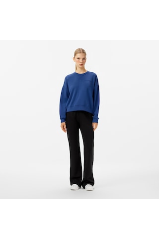 Nautica Kadın Mavi Regular Fit Sweatshirt Düz 47k101t Mavi
