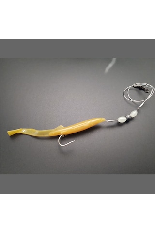 Levrek Lüfer Avcısı Çelik Telli Silikon Balık 8,5 Cm