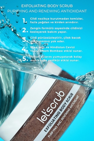 Antioxidant Body Scrub Vücut Peelingi Üzüm Çekirdekli Arındırıcı Ve Yenileyici 280 Gr
