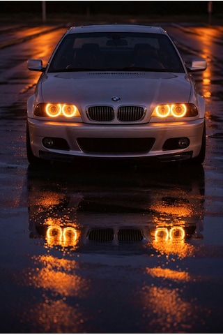 Bmw E46 Led Angel Halka Seti Amber Turuncu Renk Halka Takımı Premium Görüntü