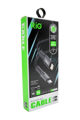 Rio Tech 3a Quick Charging Usb Type-c To Lightning Data Kablosu