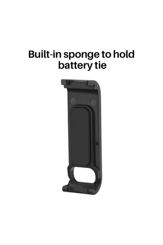 Fosenze Gopro Hero 8 Black Kamera Pil Kapağı - Pil Tutucu Sponge İçli, Şarj/mikrofon Delikli, Dayanıklı Plastik Aksesuar Gümüş