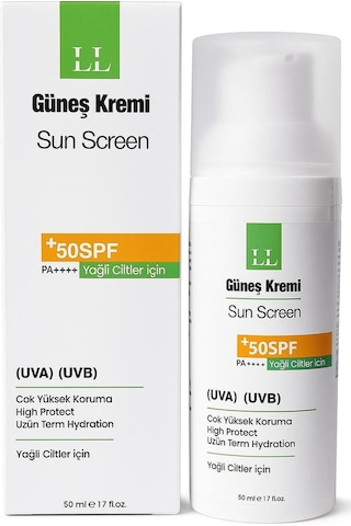 Zinc Gluconate Takviyeli Yağlı Ciltler İçin Yüksek Korumalı Güneş Kremi 50 Ml