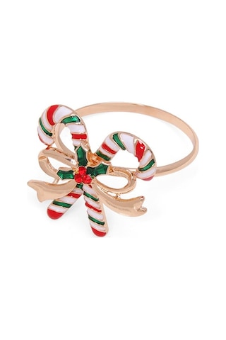 Pazly Noel Şükran Günü Metal Peçete Halkaları - Eşsiz Tasarımlı, Premium Çinko Alaşımı, Yeniden Kullanılabilir, Zarif Masa Dekorasyonu İçin Mükemmel 1