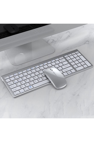 109 Üç Modlu Kablosuz Bluetooth Klavye Mouse Set Diğer