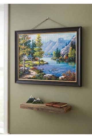 Göl Kıyısında Ve Güne Merhaba İkili Set - 1000 + 500 Parça İkili Puzzle Seti