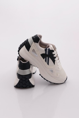 Dgn 83191 Kadin Sneaker Ayakkabi Beyaz - Lacivert