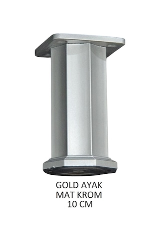 Gold Ayak 10cm Vidalar Dahil Mat Krom Mat Krom