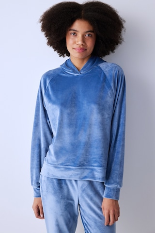 Penti Mavi Kapüşonlu Kadife Sweatshirt K.mavı