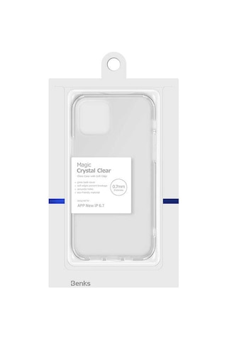Benks Apple Uyumlu iPhone 12 Pro Max Kılıf Benks Magic Crystal Clear Glass Kapak ZORE-218494