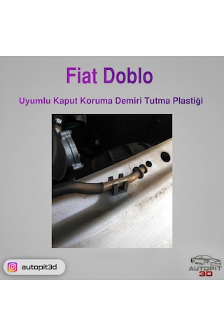 Fıat Doblo Uyumlu Kaput Koruma Demiri Tutma Plastiği