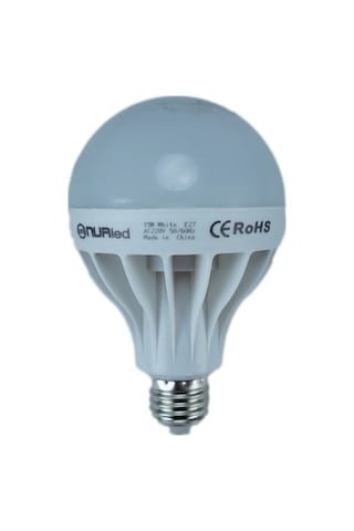 Nurled 15W 170-250V 675Lm 6500K E27 G95 Led Normal Ampul