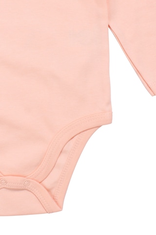 Bebegen Unisex Yuvarlak Yaka Somon Düz Çıtçıtlı Body Zıbın Çok Renkli