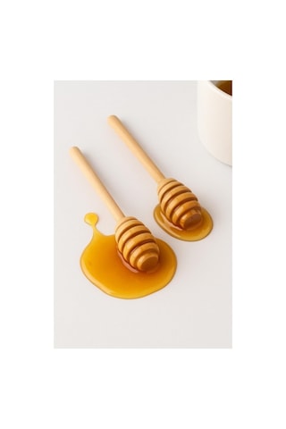 Ahşap Bal Kaşığı Seti 2 Li 16,5 Cm