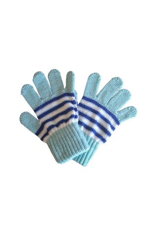 Kız Çocuk Eldiven Kırmızı 4-8 Yaş Su Yeşili