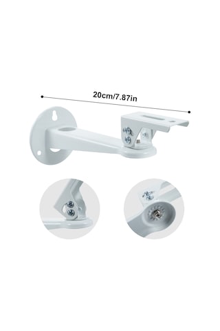 Ximistore9 Projektör Duvar Tutucu - 360 Dönebilen, 60 Yükseklik Ayarı, 20cm Maks Uzunluk, 1.5kg Yüke Dayanır, Siyah En Az 10 Adet