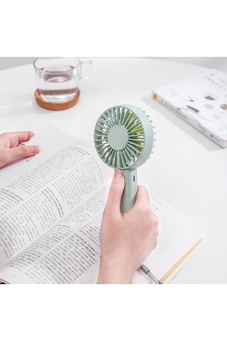Yingfu Şarjlı Yeni Taşınabilir Ofis Masaüstü Fanı Beyaz, Kompakt, Hava Sirkülasyonu Sağlayan, Usb Şarjlı, Ofis Ve Ev İçin İd