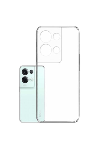 Kvy Oppo Reno 8 Pro Kamera Korumalı Süper Silikon Kılıf