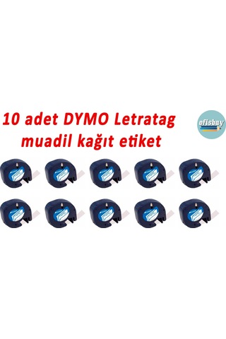 Ecotag Dymo 59421 Letratag Muadil Kağıt Etiket 12 MM X 4 M