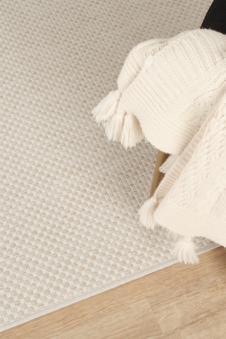 Sisalux 3081 Krem Bej Yuvarlak Sisal Dokuma Jüt Kilim Hav Toz Vermez Mutfak Oturma Odası Halısı Krem - Bej