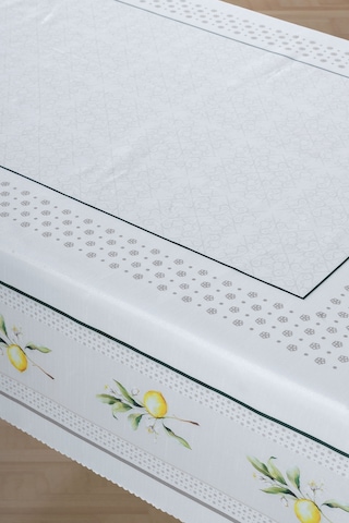 Elart Limonlu Masa Örtüsü Baskılı 160x220 Cm Renksiz
