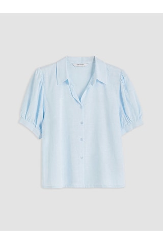 Lcw Vision Mavi Regular Fit Kadın Gömlek