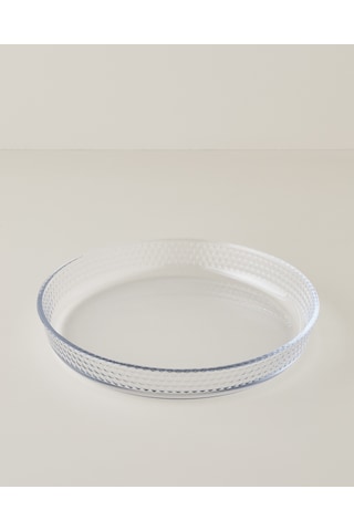 English Home Bake&serve Cam Yuvarlak Fırın Kabı 32x4,5 Cm Şeffaf Şeffaf