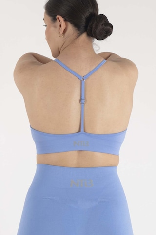 Nature The Brand Ntb İp Askılı V Yaka Sporcu Sütyeni, Fitness, Yoga, Pilates, Koşu, Antrenman Mavi
