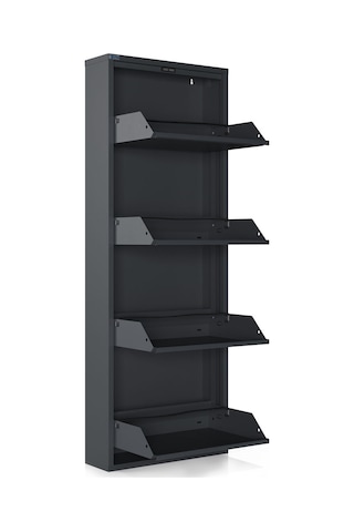 Ceha 4'lü Metal Ayakkabılık - Antrasit K.AYK-4 /AB7024