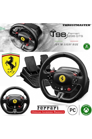 Thrustmaster T98-x Ferrari 296 Gts Yarış Direksiyonu Xbox Series X S, Xbox One Ve Pc Uyumlu Resmi Ferrari Lisanslı, 1:1 Ölçekli Replika