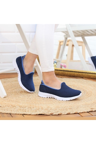 Nesil Shoes Dvm 901 Lacivert Anatomik Esnek Kadın Yürüyüş Ayakkabısı-lacivert Lacivert