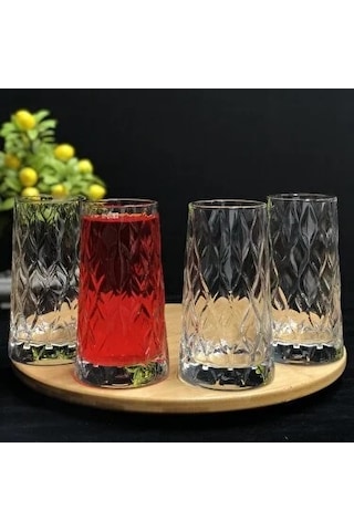 Paşabahçe 420955  Leafy Meşrubat Bardağı 4'lü