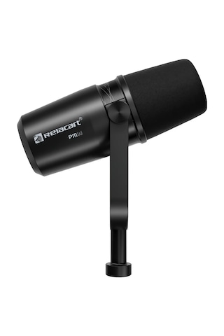 Relacart Pm3 Siyah Dinamik Podcast Mikrofonu Dahili Preamplı
