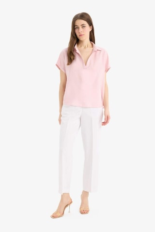 DeFacto Comfort Fit Gömlek Yaka Basic Düz Kısa Kollu Bluz E5989AX25SPPN130