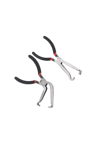 Aubyhe Elektrik Bağlantı Açma Pensi Seti - İki Parça Oto Tamir Aracı - Düz Ve 60 Dirsekli Uçlu - Yüksek Karbon Çelikten Yapıldı